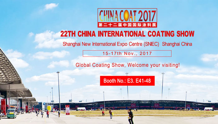 Visit Us at ChinaCoat2017 in Shanghai