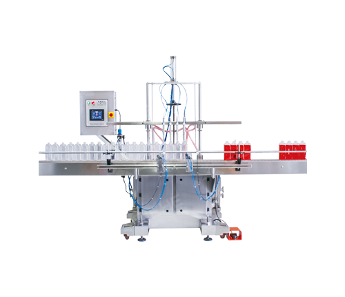 Máquina automática linear com cabeças múltiplas para enchimento de líquidos (Tipo por volume)