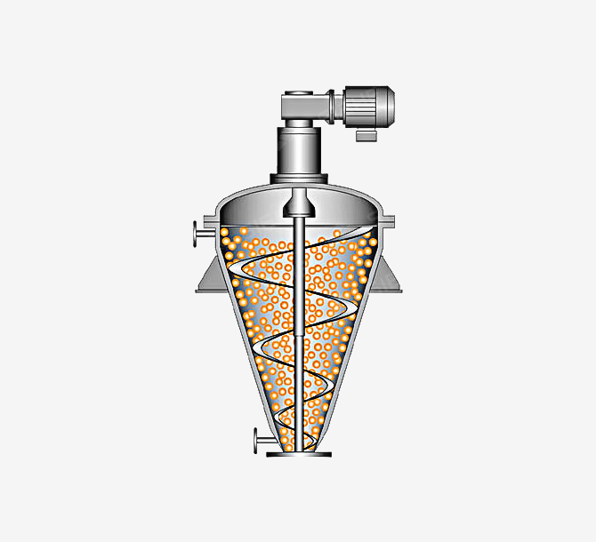 Vertical Conical Ribbon Mixer