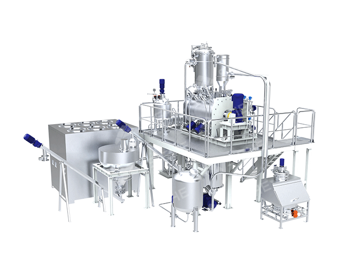 Горизонтальная вакуумная сушильная система с плужными ножами